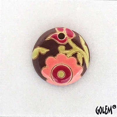 Brown & Pink, Small Round