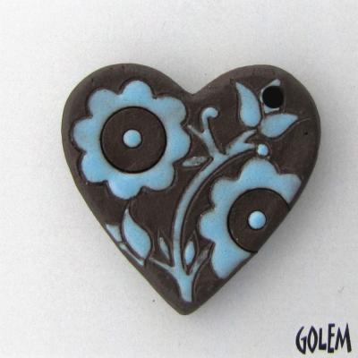 Light Blue on dark, heart