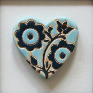 Light & Dark Blue, Large Heart