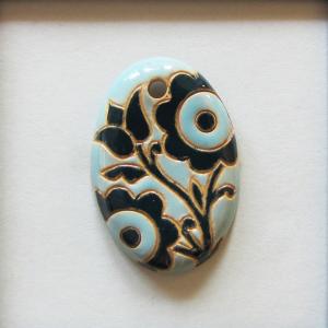 Light & Dark Blue, Small Oval