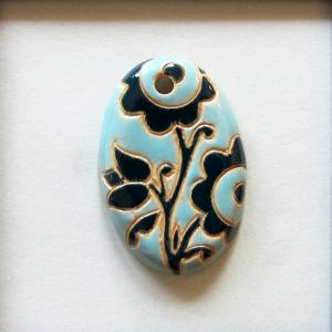Light & Dark Blue, Small Oval
