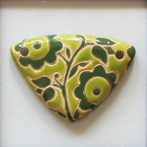 Light and Dark Green, M Triangle