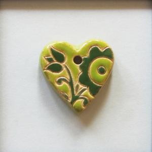Light and Dark Green, Small Heart