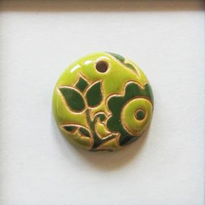 Light and Dark Green, Small Round