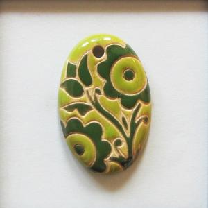Light and Dark Green, Small Oval
