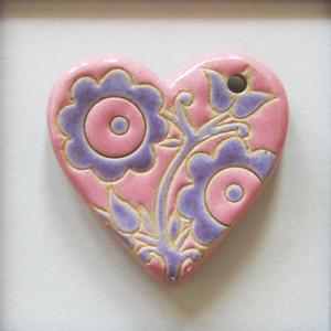 Purple and Pink, Large Heart