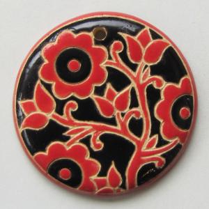 Red and Black, large round