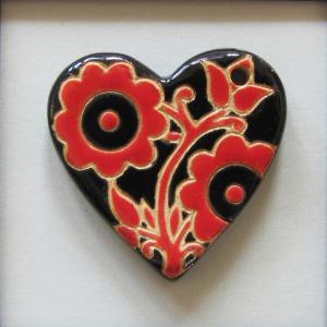 Red and Black, Large Heart