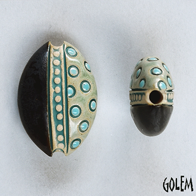 Circles & dots, almond bead size M