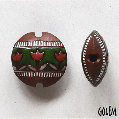 Tulips, lentil bead size M