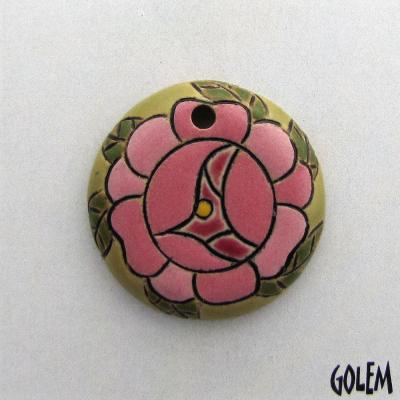 Small round pendant, rose