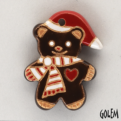 Teddy Bear with Christmas Hat