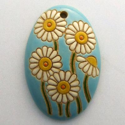 Large domed oval - blue