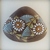 Triangle Daisy Pendant