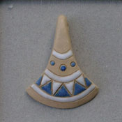 white and blue triangles