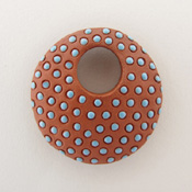 Terra With Blue Polka Dot Pendant