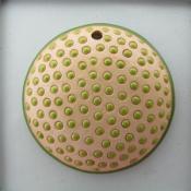 Light green polka dots