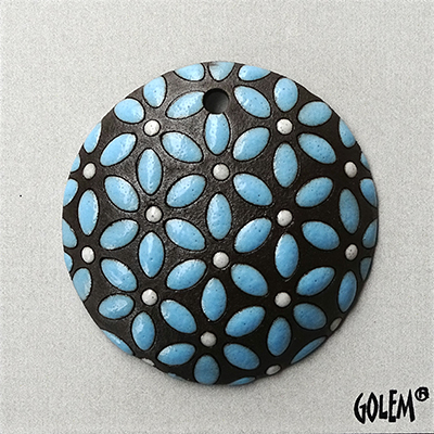 Tree of Life - Turquoise & White on dark