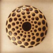 round, black circles on white background