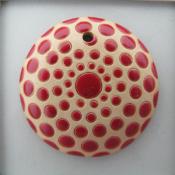 round, red circles on white background
