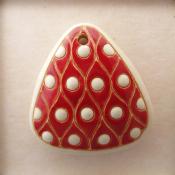 white dots on red background