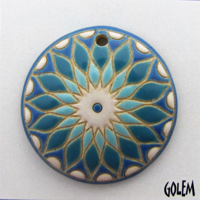 sun design in blue shades