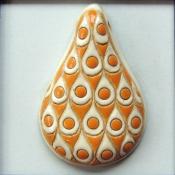 orange & white pattern