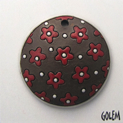 red flowers on dark background