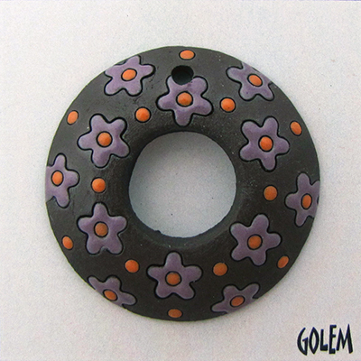 Dark Donut, Purple flowers