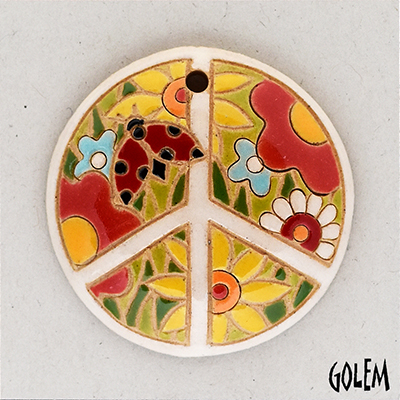 peace sign - round