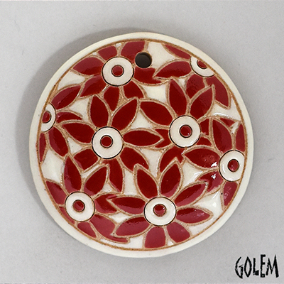 round, red flowers
