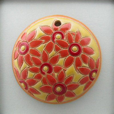 round, coral flowers