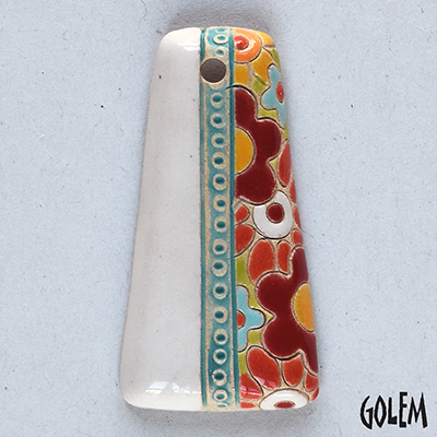 Flowers, trapezoid pendant