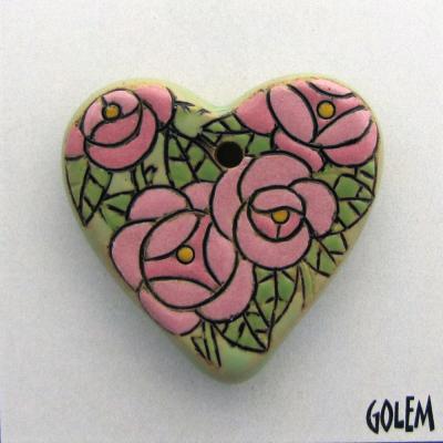 Heart with roses