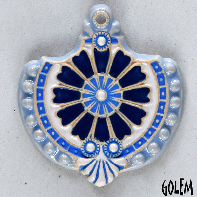 Baroque flower, blue