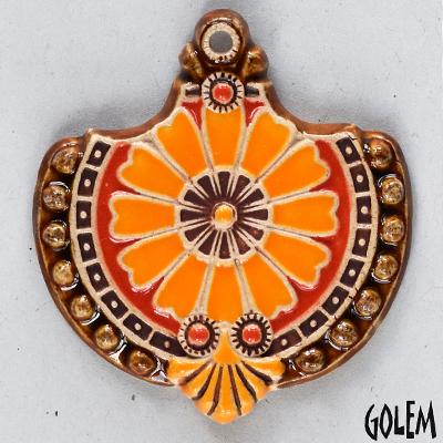Baroque flower, orange