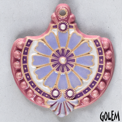 Baroque flower, purple & pink