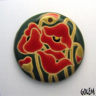 Round/dark green