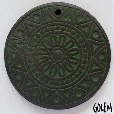  Sun Circle - Green on dark