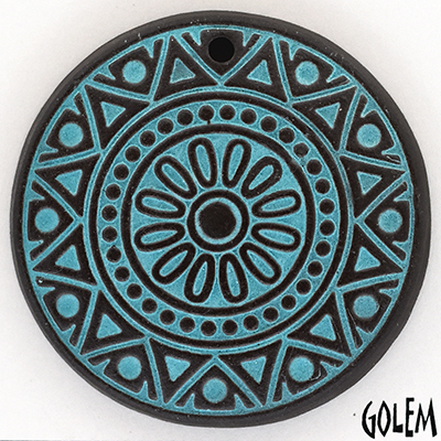  Sun Circle - Turquoise on dark
