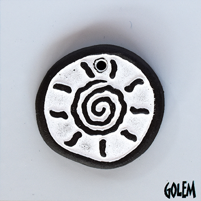 Tribal Sun - White on dark