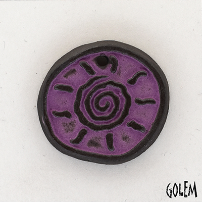 Tribal Sun - Violet on dark