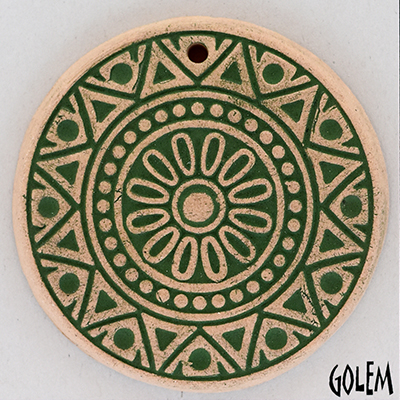  Sun Circle - Dark Green on off-white