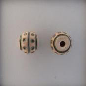 Round With Green Dots & Stripes-4