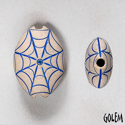Spider web, almond bead size M