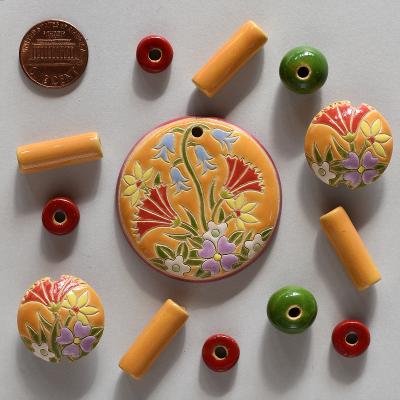 Pendant & matching beads
