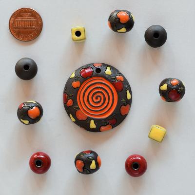 Pendant & matching beads