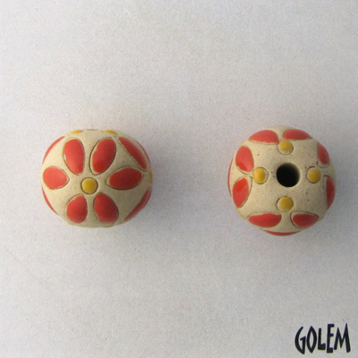 Coral & Yellow