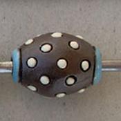 White dots, large oval