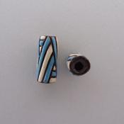 turquoise & white design on dark - 4